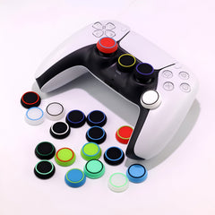 Hicle PS Thumb Grip Caps – Green with Red Ring