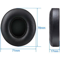 Hicle Extra-Thick Replacement Earpads – Compatible with Beats Solo 2 & 3 Wireless On-Ear Headphones (1 Pair, Black)