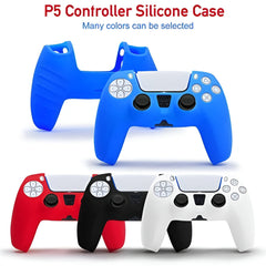 Hicle Silicone Soft Cover for PS5 Controller – Anti-Slip Protective Sleeve with Smooth Matte Finish (White)