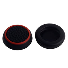 Hicle PS Joystick Luminous Silicone Thumb Grip Caps – Black with Red Ring