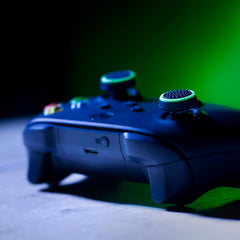 Hicle PS Joystick Luminous Silicone Thumb Grip Caps – Black with Green Ring