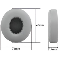 Hicle Extra-Thick Replacement Earpads – Compatible with Beats Solo 2 & 3 Wireless On-Ear Headphones (1 Pair, Grey)