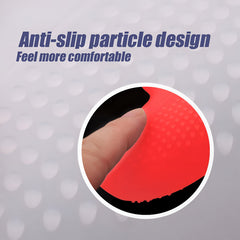 Hicle Silicone Grip Cover for PS5 Controller – Anti-Slip Dotted Texture Protective Sleeve (Red)