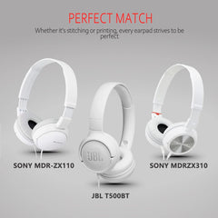 Hicle Replacement Ear Pads for JBL Wireless Headphones – White (1 Pair)