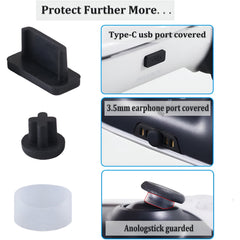 Hicle Silicone Protective Cover for PS5 Controller – Anti-Slip Dotted Grip Sleeve – Monochrome Solid Color Soft Case (White)