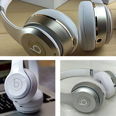 Hicle Extra-Thick Replacement Earpads – Compatible with Beats Solo 2 & 3 Wireless On-Ear Headphones (1 Pair, White)