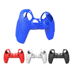 Hicle Blue Silicone Cover for PS5 Controller with Anti-Slip Grip and 2 Thumb Grips – Soft Rubber Protective Case for DualSense Gamepad