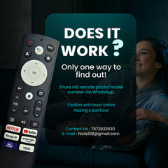 Hicle Universal Infrared TV Remote Control for Hisense LED ERF3T920H | Compatible Replacement for Hisense LED UHD/4K Smart TVs – Hotkeys for Netflix, YouTube, Prime Video & More