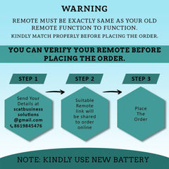 Hicle ARC484B32 Daikin AC Remote Control – Compatible Only with Daikin Air Conditioners, LCD Display, Multi-Function, No Setup Required (White)
