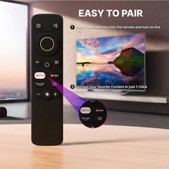 Hicle Replacement Remote Control for Realme Smart TVs | Compatible with Realme Android FHD, UHD, and OLED TV Models – Non-Bluetooth, Non-Voice Command