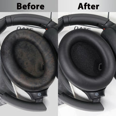 Hicle Replacement Ear Pads for Sony MDR-1000X & WH-1000XM4 Headphones – Black (1 Pair)