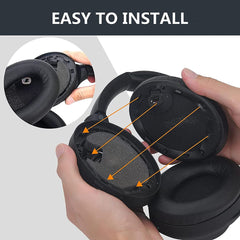 Hicle Replacement Ear Pads for Sony MDR-1000X & WH-1000XM4 Headphones – Black (1 Pair)