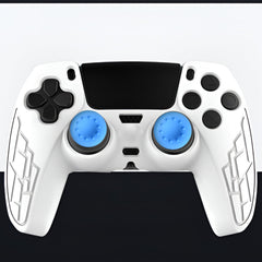 Hicle Blue Soft Silicone Joystick Cap for PS5, PS4, PS3 & Xbox Controllers – Anti-Slip Thumb Grip Cover-Blue