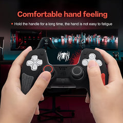 Hicle PS5 Handle Silicone Protective Cover – Non-Slip, Sweat-Proof Soft Rubber Shell with Thumb Grips (Spider-Man Black)