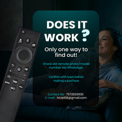 Hicle Universal TV Remote Control for Samsung Smart TVs (2019–2024) | Compatible Replacement with Voice Control – No Solarcell