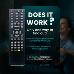 Hicle Replacement Remote Control for VU LED TV – Compatible Remote with Multi-Function Keys | No Setup Required | Match with Image Before Purchase (Black)