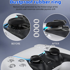 Hicle PS5 Handle Silicone Protective Cover – Non-Slip, Sweat-Proof Soft Rubber Shell with Thumb Grips (Grey)