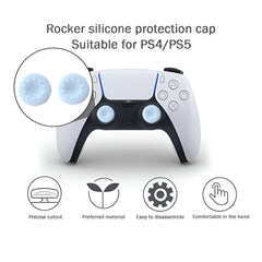 Hicle White Soft Silicone Joystick Cap for PS5, PS4, PS3 & Xbox Controllers – Anti-Slip Thumb Grip Cover-White