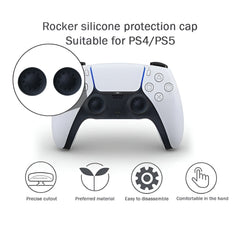 Hicle Black Soft Silicone Joystick Cap for PS5, PS4, PS3 & Xbox Controllers – Anti-Slip Thumb Grip Cover -Black