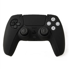 Hicle Silicone Soft Cover for PS5 Controller – Anti-Slip Protective Sleeve with Smooth Matte Finish (Black)