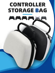 HICLE Game Controller Storage Case Compatible with PS5 Controller– Premium White Travel Carrying Protective Hard Case Compatible with PlayStation 5 Controller (White)