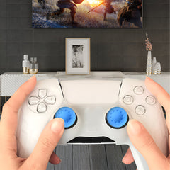 Hicle Blue Soft Silicone Joystick Cap for PS5, PS4, PS3 & Xbox Controllers – Anti-Slip Thumb Grip Cover-Blue