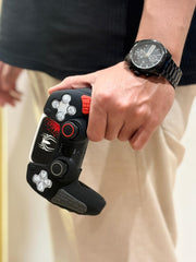 Hicle PS5 Handle Silicone Protective Cover – Non-Slip, Sweat-Proof Soft Rubber Shell with Thumb Grips (Spider-Man Black)