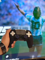 Hicle PS5 Handle Silicone Protective Cover – Non-Slip, Sweat-Proof Soft Rubber Shell with Thumb Grips (Cool Black)