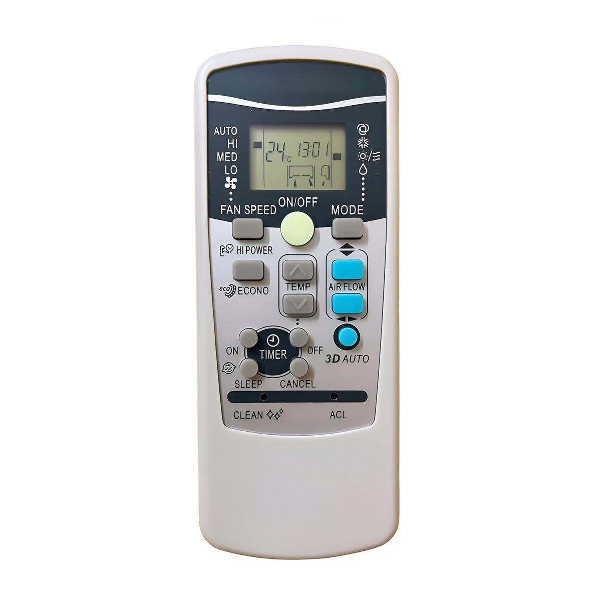 Hicle AC Remote Control for Mitsubishi Split & Window Air Conditioners | Compatible with AC-45 Model – No Setup Required – Ergonomic Design