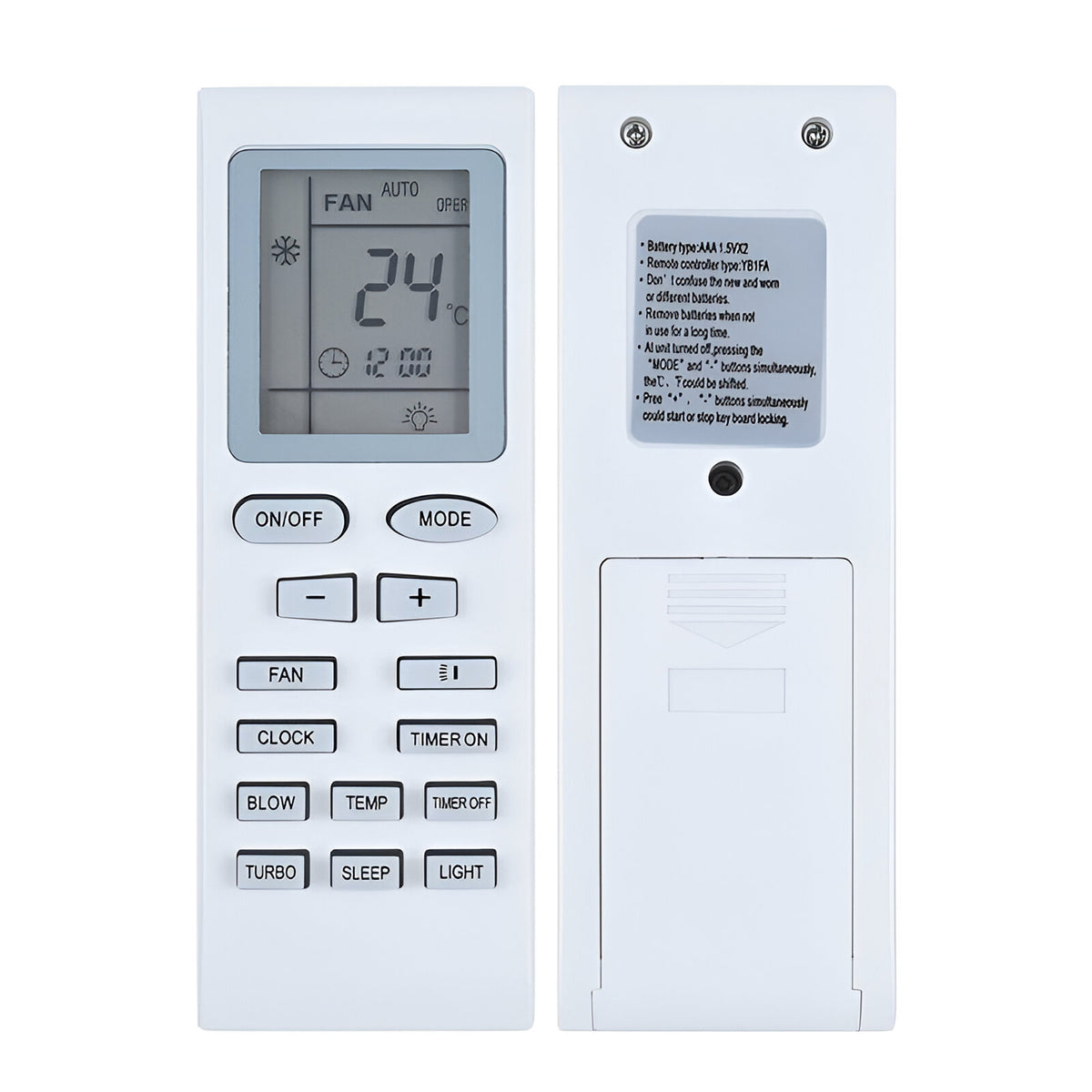 Hicle Remote for Inverter AC – Compatible with Voltas/Onida/Godrej/Electrolux/GREE AC – Sleek & Durable Design