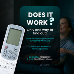 Hicle Air Conditioner Remote Control for Samsung Split Inverter AC | Compatible with All Samsung Split & Window AC Models – No Setup Required – Ergonomic Design