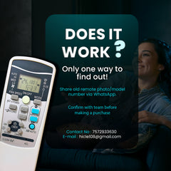 Hicle AC Remote Control for Mitsubishi Split & Window Air Conditioners | Compatible with AC-45 Model – No Setup Required – Ergonomic Design