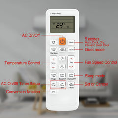 Hicle AC Remote Control for Samsung Air Conditioners | Compatible with Samsung Split & Window AC Models – No Setup Required – Ergonomic Design
