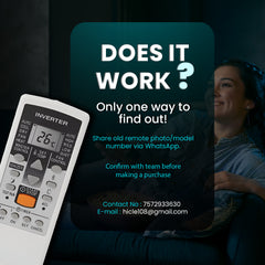 Hicle AC Remote Control for O General Window Air Conditioners | Compatible with AR-RCD2E Model – No Setup Required – Ergonomic Design