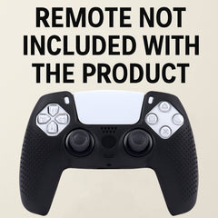 Hicle Silicone Grip Cover for PS5 Controller – Anti-Slip Dotted Texture Protective Sleeve (Black)