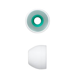 Hicle Silicone Earbuds Tips – Compatible with Sony XBA, MDR, Senhai, and UE Series In-Ear Headphones (Medium – 11mm, 3.5mm Diameter, White)