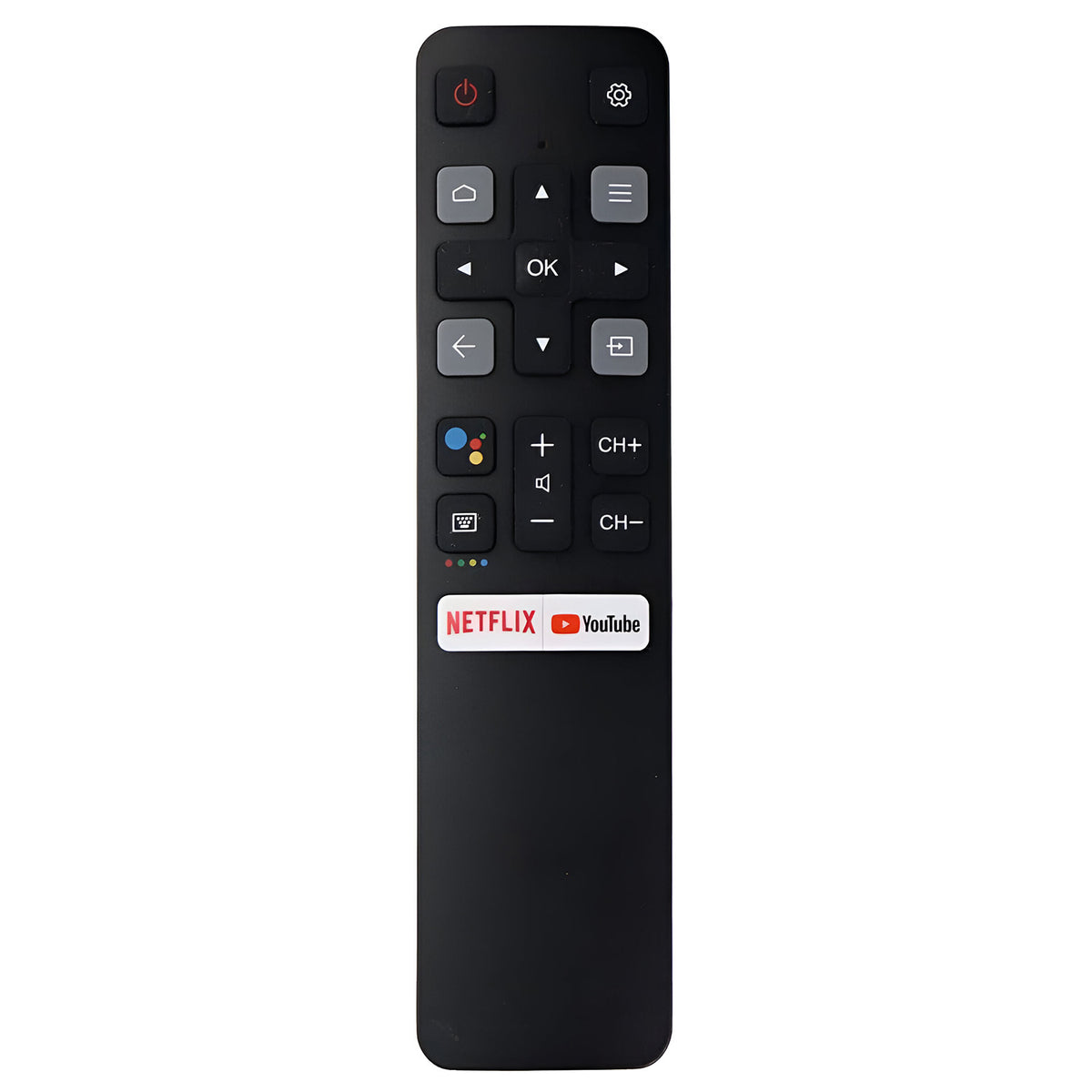 Hicle RC802V FNR1 Replacement Remote Control for TCL Smart TVs | Compatible with 43S6500FS, 49S6800FS, and More – Non-Bluetooth, Non-Voice Command