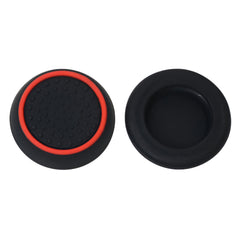 Hicle PS Joystick Luminous Silicone Thumb Grip Caps – Black with Red Ring