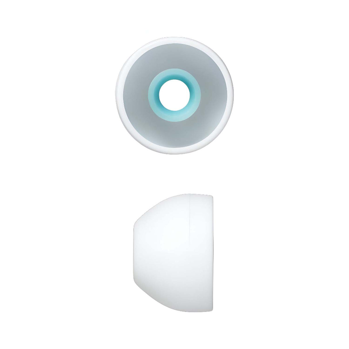 Hicle Silicone Earbuds Tips – Compatible with Sony XBA, MDR, Senhai, and UE Series In-Ear Headphones (Large – 13mm, 4.5mm Diameter, White)