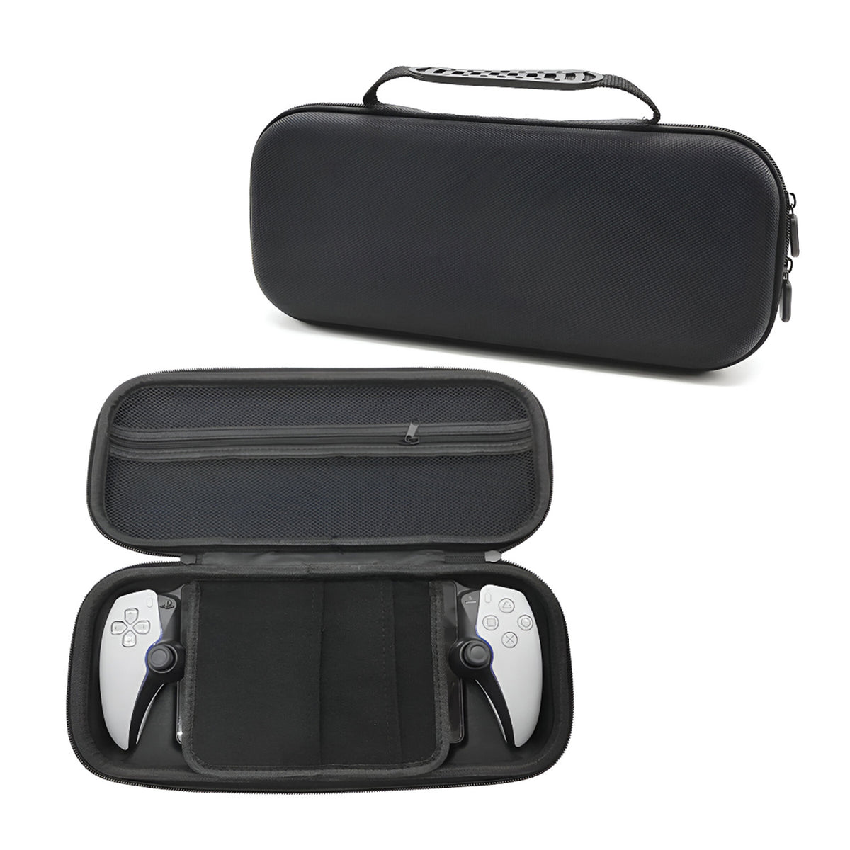 Hicle PlayStation Portal Carry Case — Durable Storage Bag with Handle and Zipper — Portable, Shock-proof, Water-resistant — Black