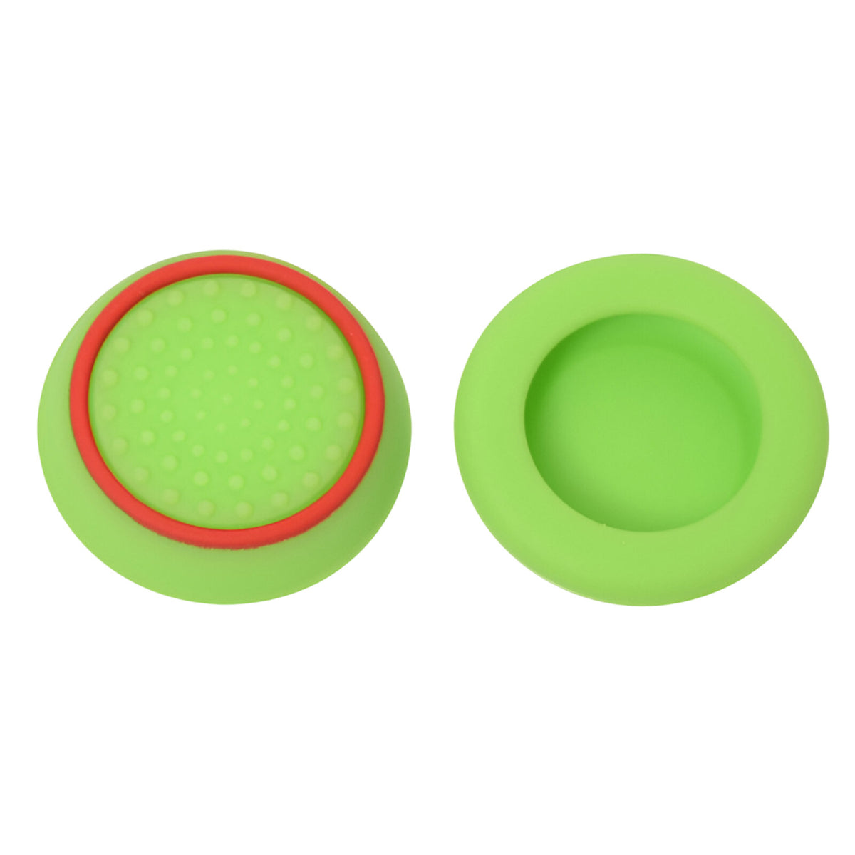 Hicle PS Thumb Grip Caps – Green with Red Ring