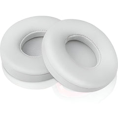 Hicle Extra-Thick Replacement Earpads – Compatible with Beats Solo 2 & 3 Wireless On-Ear Headphones (1 Pair, White)