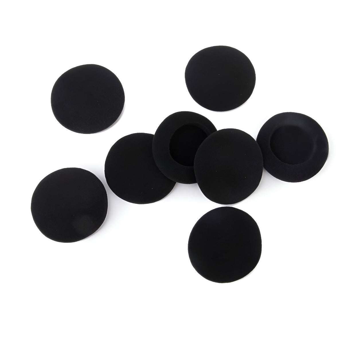 Hicle 65mm Universal Foam Earbud Covers – Replacement Cushions for On-Ear Headphones (4 Pairs, Black)