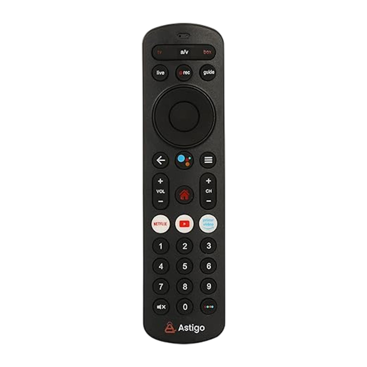 Hicle Airtel Xstream Set Top Box Remote Control – Non-Voice Version | Compatible with Airtel DTH HD/4K Xstream Box | No Setup Required (Black)