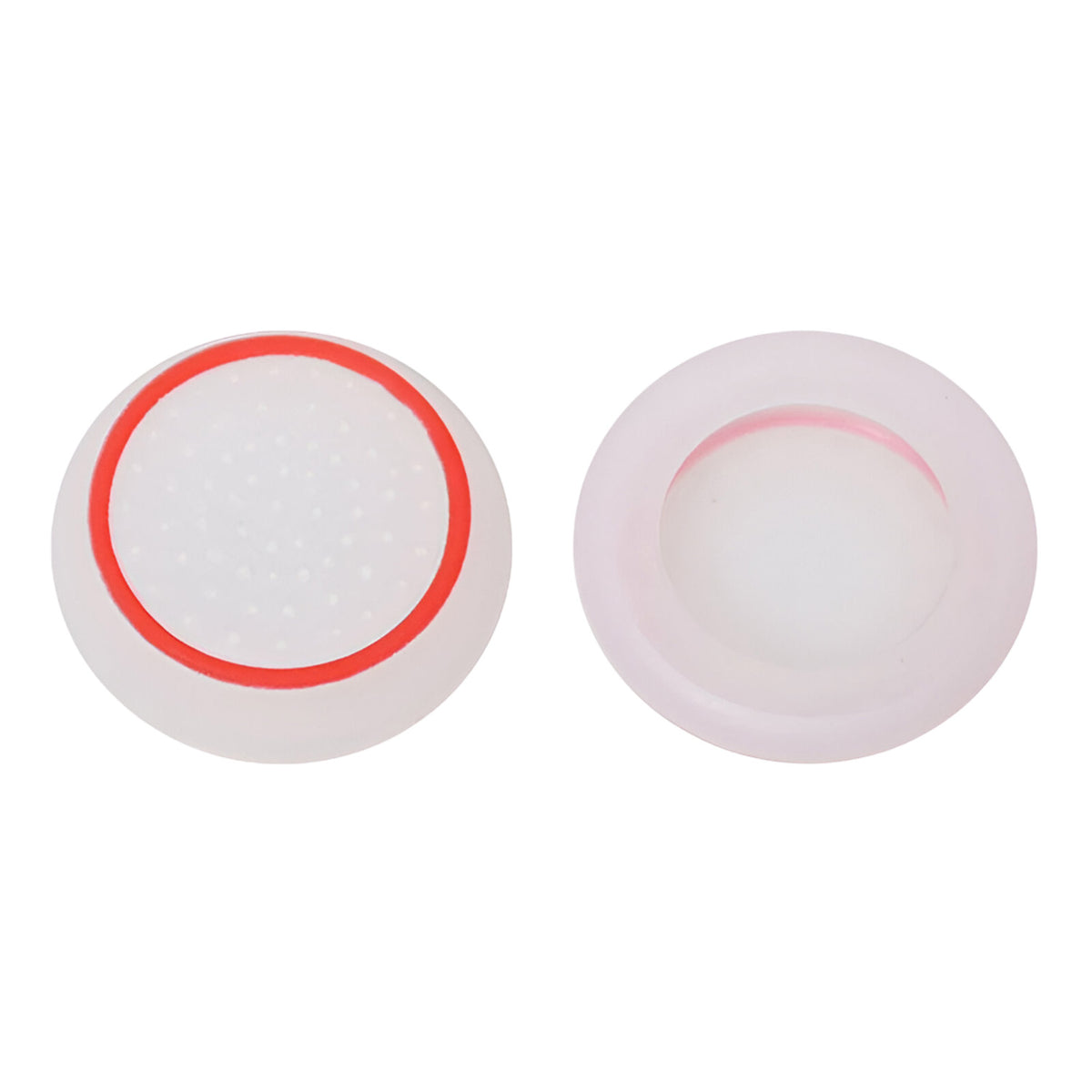 Hicle PS Thumb Grip Caps – White with Red Ring