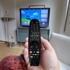 Hicle Smart TV Remote Control for LG Magic MR20GA AKB75855501 | Compatible Replacement for LG Magic Remote MR20GA with Pointer Function and Hotkeys for Netflix & Prime Video