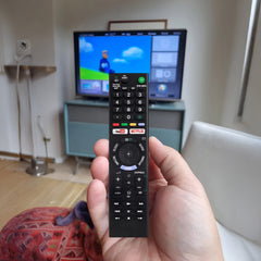 Hicle RM-L1370 Replacement Remote Control for Sony Bravia Smart TVs | Compatible with LCD, LED, UHD, OLED, QLED, 4K Android Televisions – Non-Voice Command – Streaming App Shortcuts