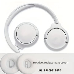 Hicle Replacement Ear Pads for JBL Wireless Headphones – White (1 Pair)
