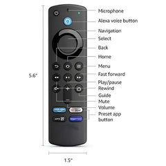 Hicle Universal Voice Remote Control (3rd Generation) for Amazon Fire TV Stick | Compatible Replacement with Alexa Voice Function