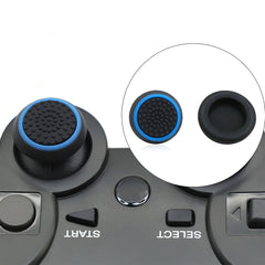Hicle PS Joystick Luminous Silicone Thumb Grip Caps – Black with Blue Ring